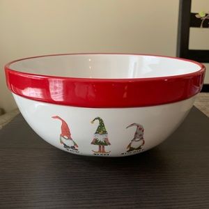 Rae Dunn Gnome Christmas Serving Bowl